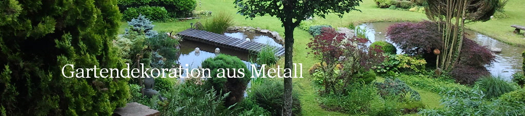 Gartendekoration aus Metall