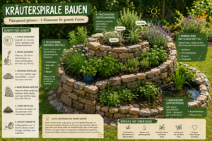 Kräuterspirale bauen